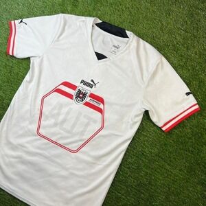 2022-23 Men's Puma Austria National Team White Away Soccer Jersey S
